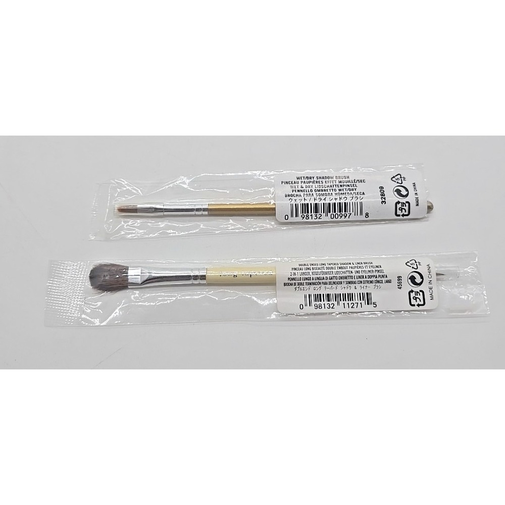 (2) Bare ESCENTUALS bare Minerals * Double-Ended‎ /Shadow Brush 32809/45699 - Picture 5 of 5